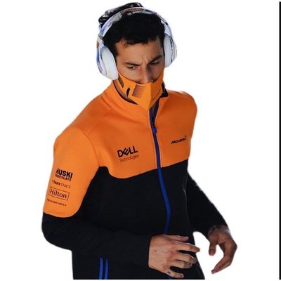 特賣-外套 風衣 棉衣 2021 新款 F1 邁凱倫車隊McLaren 夾克 DELL 運動衫男裝休閒抓絨保暖夾克賽
