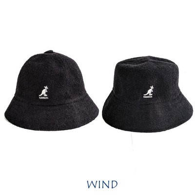 【 Wind 】英國 KANGOL  美國公司貨   鐘型帽   黑色   漁夫帽  100% 正品  現貨