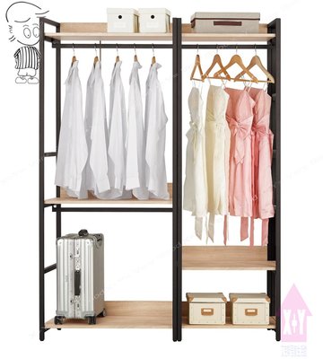 【X+Y】艾克斯居家生活館      現代衣櫃系列-艾麗斯 4.6尺開放式系統衣櫥A14.衣櫃.可任意排列組合.摩登家具
