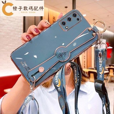 OPPO 腕帶軟矽膠防摔手機殼 適用RealmeGT NEO2 Realme C21 Realme X7pro手機殼全包[橙子數碼配件]