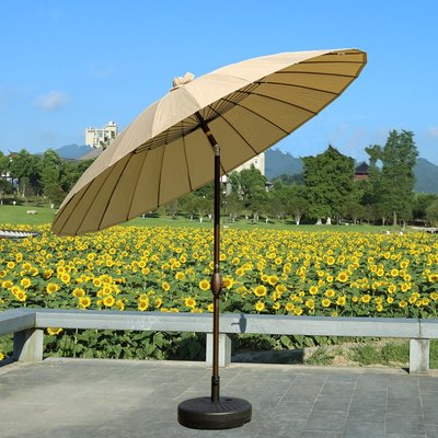 遮阳伞户外伞花园室外伞露台中柱伞圆形中式休闲太阳伞户外庭院伞