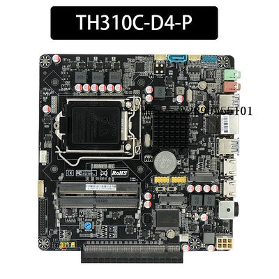 主機板H310C-G側插X16顯卡Thin-itx主板1151針一體機電腦迷你HTPC主機DC電腦主板