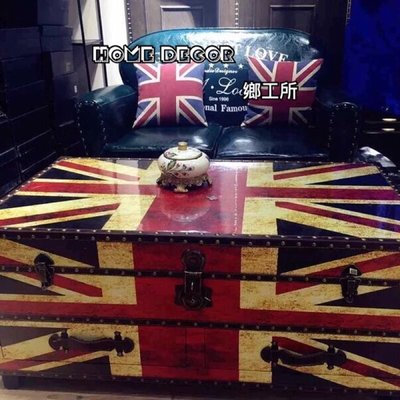 Home decor 鄉工所 英國 美式 鄉村 LOFT 英國旗 米字旗 茶几 長桌 置物櫃 工業 北歐 法式 復古
