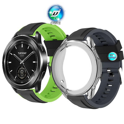 小米watch S3 錶帶  小米手錶 S3 矽膠錶帶  xiaomi 小米 watch S3 保護殼 保護套
