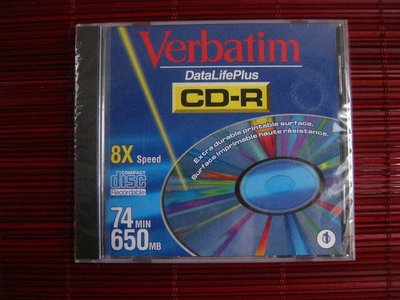 三菱化學 Verbatim DataLifePlus 8X 低倍數 CD-R 深藍片 Super Azo染料