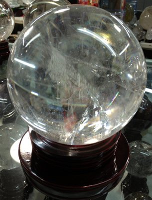光工水晶阿賽斯特萊 天然白水晶球擺件15.5cm 梅爾卡巴揚升球柱千層金字塔冥想松果體第三眼能量淨化梵天透體4.9kg