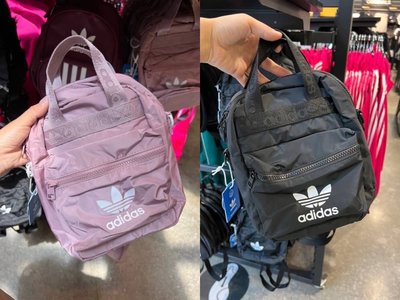 美國outlet🇺🇸 預購 Adidas 小款後背包（黑色/粉紫）