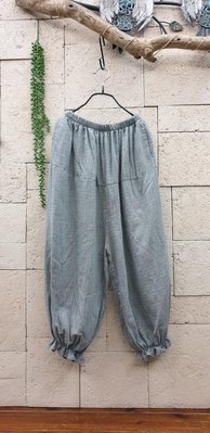 蘋果樹2館 韓國服飾 · 4N5細格紋燈籠褲