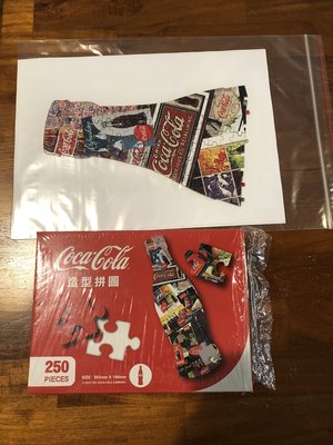 ~*^^*~ 瓶子雜貨鋪 【二手拼圖】可口可樂 造型 拼圖 250片