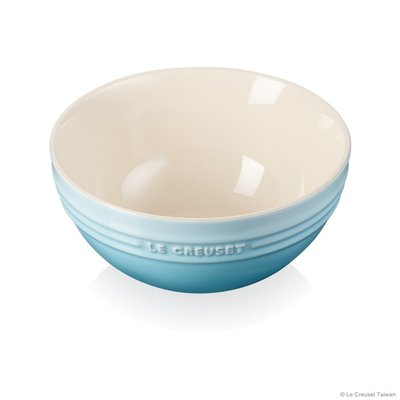 Le Creuset 瓷器韓式湯碗14cm 水漾藍 特價580元