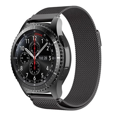 森尼3C-三星手錶錶帶 三星s2/s3 華米 三星sport 小米手錶 ticwatch amazfit 米動米蘭尼斯不銹鋼錶帶-品質保證