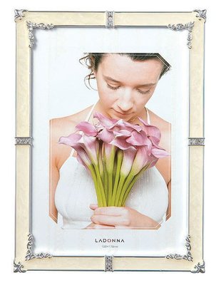 日本Ladonna Bridal百合情緣5x7相框 (另有4x6.8x10)/ MJ62-2L-WH