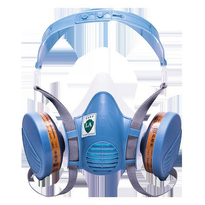 面具寶順安kn100 防塵防毒口罩面具噴漆尾氣專用活性炭化工氣體防護面罩