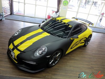 Dr. Color 玩色專業汽車包膜 Porsche 911 GT3 全車客製化包膜 (3M 1080)
