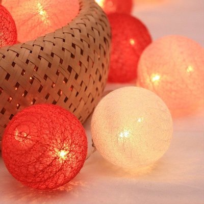 現貨 『699免運』棉線球燈LED彩燈串燈閃燈網紅少女心臥室房間裝飾品浪漫布置球燈