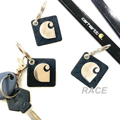 【RACE】CARHARTT KEYCHAIN 工裝 LOGO 卡哈 鑰匙圈 鑰匙扣 黑