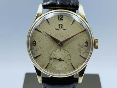 【發條盒子A2272】Omega  歐米茄  原裝14k黃金   機械  古董典藏男用腕錶