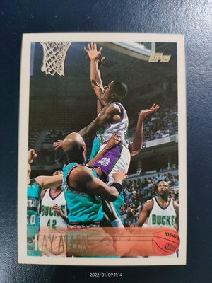 1996-97 Topps Ray Allen RC! #217 *SHARP!* BUCKS NBA HOF ROOKIE CARD