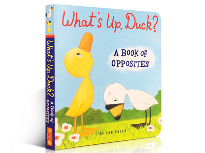 小黃鴨與小白鵝系列 What's Up Duck A Book of Opposites 紙板書 兒童英語啟蒙學習 親子