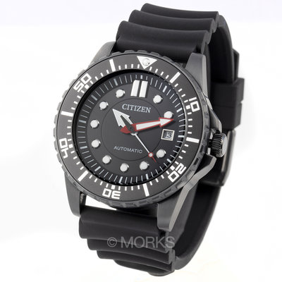 現貨 可自取 CITIZEN NJ0125-11E 星辰錶 手錶 43mm 機械錶 水鬼 黑面盤 黑橡膠錶帶 男錶女錶