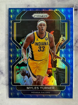 Myles Turner 2021-22 Panini Prizm #175 Indiana Pacers Base Prizms Silver NBA 球員卡
