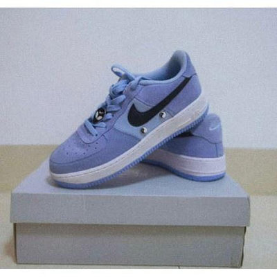Nike Air Force 1 BQ8273-400 藍灰 AF1 紫 男女鞋 情侶鞋