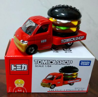 全新  日本 Tomica shop  限定  黑色  漢堡  運輸車