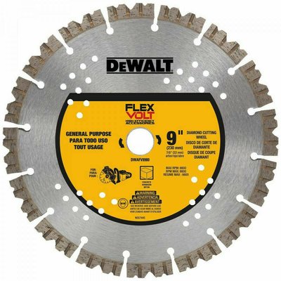 DeWalt DWAFV8900 9英寸Flexvolt金剛石切割片鑽石切片