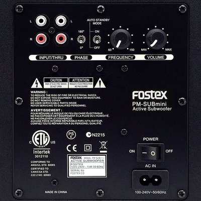 雅典音響世界＊全新FOSTEX PM-SUBmini2 重低音喇叭-總代理商公司