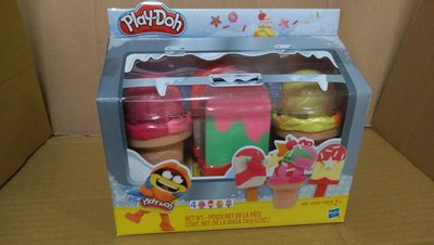 小丸子媽媽B340 培樂多廚房系列 小冰櫃冰品組 孩之寶 Hasbro 培樂多黏土 培樂多Play-Doh HE6642