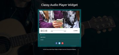 Classy Audio Player Widget  #01012