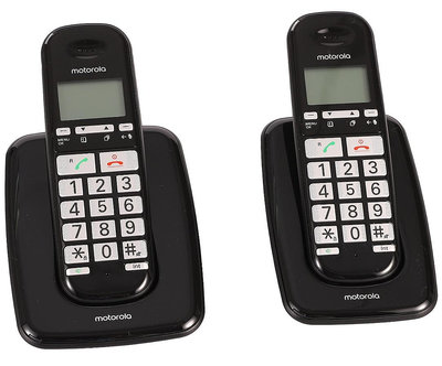 《省您錢購物網》全新~Motorola 大字鍵DECT無線電話( S3002)雙機