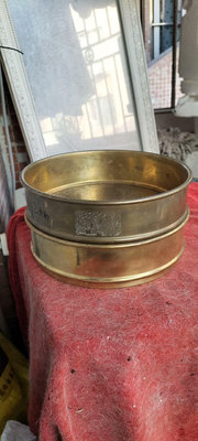 【二手】銅蒸盤，厚重銅漏盤，標一個 銅器 擺件 舊貨 【大掌櫃】-4825