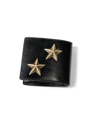 【小鹿♥臻選】 KAPITAL 星星 鉚釘 牛皮革 皮夾 錢包 K2103XG527 2色