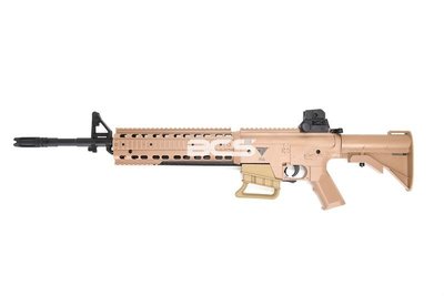 【BCS生存遊戲】Nova Vista M4-M177 4.5mm續壓槍BB彈/喇叭彈雙用 沙色-E00M4M177D