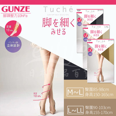 【e2life】日本 Gunze Tuche 郡是 10hPa 褲型立體 指尖透明 絲襪 褲襪 # TU270P