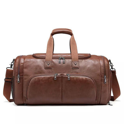新款行李包高品質戶外商務防水旅行袋干濕分離包大容量手提旅行包男士背包