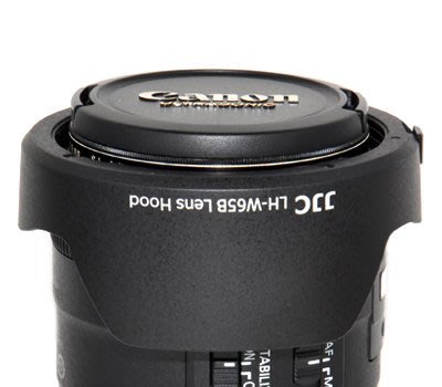 JJC適用佳能EW-65B遮光罩24mm f2.8 IS鏡頭28 f2.8 IS廣角定焦鏡頭配件遮光罩58mm