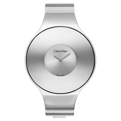 瑞士製 CK Calvin Klein 45折!銀色未來風現代極簡時尚手環手錶女錶K8C2S116, K8C2M116