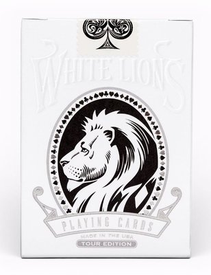 【USPCC撲克】White Lions Tour Black Playing Cards