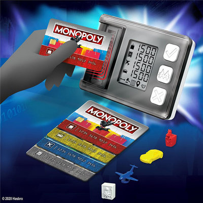 孩之寶 地產大亨 Monopoly 超級電子銀行 刷卡機大富翁桌游 E8978
