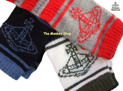 【 The Monkey Shop 】全新正品 Vivienne Westwood 長版造型羊毛手套 ( 最後一款 )