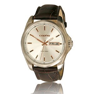COPHA丹麥品牌 Grand-Duke腕錶- 金色/銅刻/栗色/46mm (21SCGLM24) 公司貨/禮物