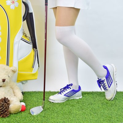 青松高爾夫Golf Sweety 雙色防曬運動褲襪-膚/白 $460元