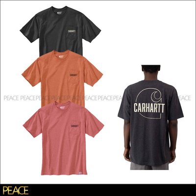 【PEACE】Carhartt 104611 LOOSE FIT Pocket logo T恤 短T 美線 工裝 重磅