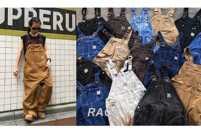 【RACE】CARHARTT DUCK BIB OVERALLS 吊帶褲 連身長褲 連身褲 工裝 黑 卡其棕 深藍 咖啡