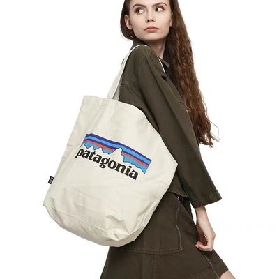 【熱賣精選】跨境熱賣Patagonia 巴塔Market Tote男女時尚帆布袋托特包購物袋