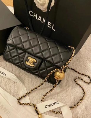 Chanel 小金球 mini cf 黑金  爆款(!)經典款超級難得 愛麋鹿歐美精品全球代購since2005💜