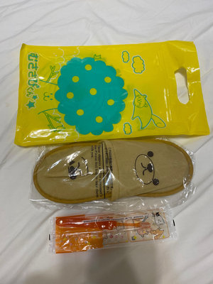 日本飯店帶回 兒童拋棄式 一次性 拖鞋 牙刷