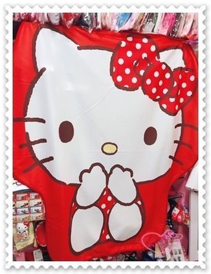 ♥小花花日本精品♥ Hello Kitty 造型地毯 大地毯 居家地毯 臥室地毯 地墊 紅色 座姿12337408